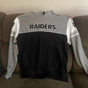 Vegas Raiders Black and Gray Men's Sweater